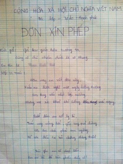 Nam sinh xin nghỉ học với lý do cả lớp méo mặt: Lại mất tiền rồi-6
