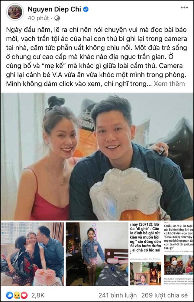 Bàn vụ bé 8 tuổi bị bạo hành, MC Diệp Chi suýt bay Facebook-2