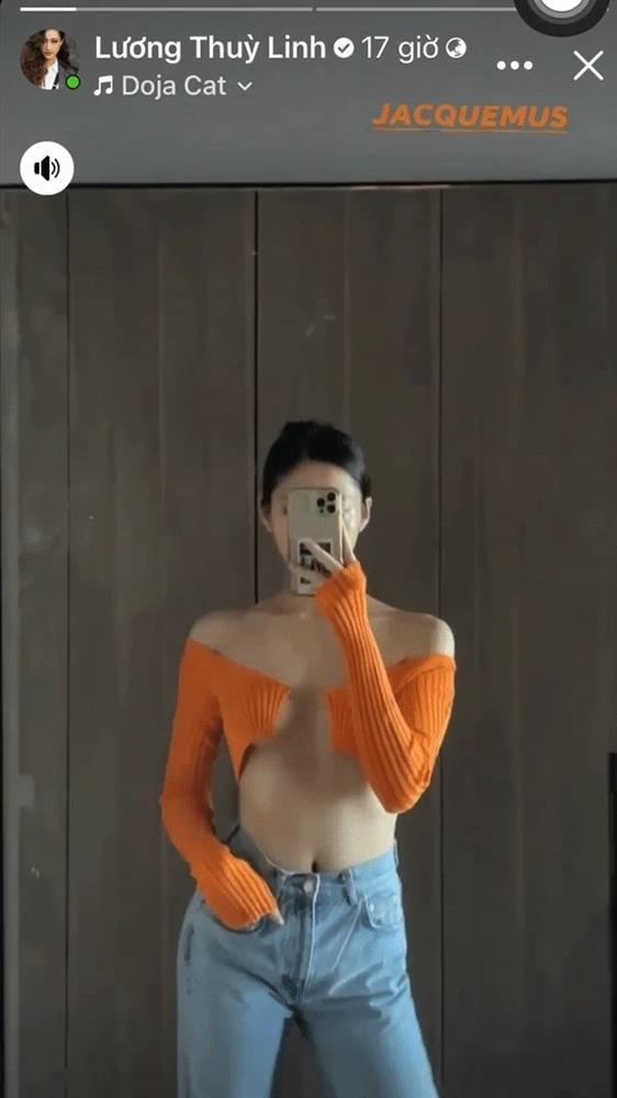 Lương Thùy Linh hết thả rông lại tụt quần táo bạo-2