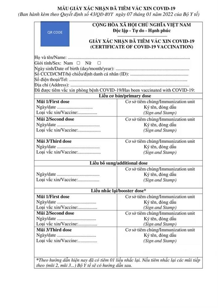 Bộ Y tế ban hành giấy chứng nhận tiêm 7 mũi vắc xin Covid-19-2