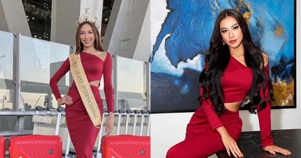 Thùy Tiên đụng hàng đầm đỏ với Kim Duyên: Nàng Hậu nào đỉnh hơn?-5