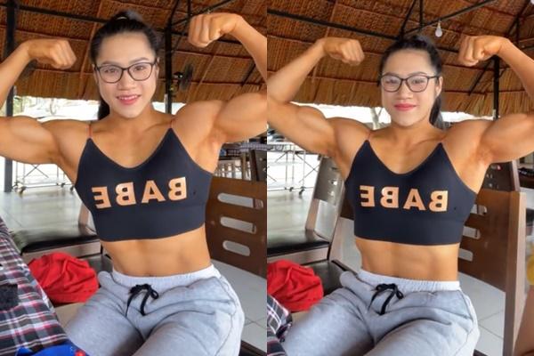 Cô gái Đồng Nai gây sốt gương mặt baby thân hình lực sĩ-3