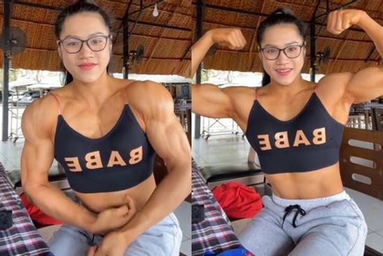 Cô gái Đồng Nai gây sốt gương mặt baby thân hình lực sĩ