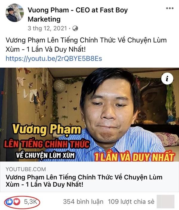 Từ ngày Khoa Pug mất tích, triệu phú Vương Phạm cũng đánh mất điều này-1
