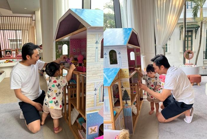 Bố bỉm Cường Đô La chăm ái nữ tận răng trên máy bay-6