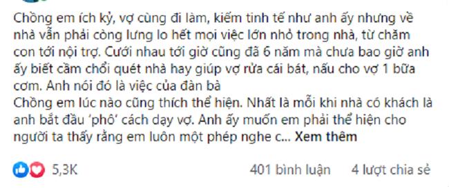 Để vợ một mình rửa 3 mâm bát, chồng vẫn bảo thế nhằm nhò gì-1
