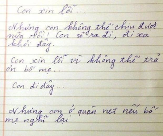 Viết thư bỏ nhà đi bụi, cậu nhóc khiến bố mẹ sốc nặng-1