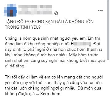 Nghi bạn trai tặng giày fake, cô gái đăng đàn nhờ 500 chị em check đồ-1