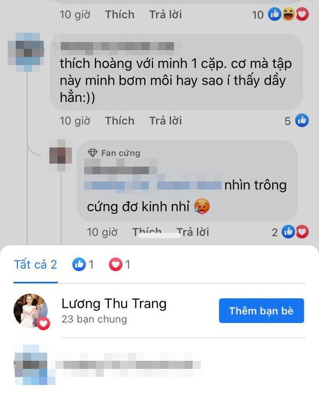 Lương Thu Trang xuất hiện với đôi môi trề như thẩm mỹ hỏng-3