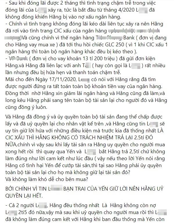 HOT: Trà Ngọc Hằng tố Oanh Yến vu khống quỵt tiền, chơi ngải-8