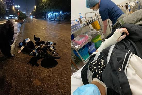 Nghệ sĩ Thu Quế 'truy tìm' người lái xe khiến con trai gãy xương