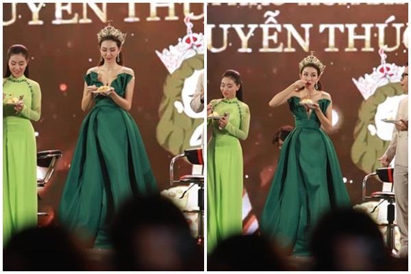 Khoảnh khắc 2 mặt của Thùy Tiên: Hớn hở ăn bánh dù sợ mập 60kg-4