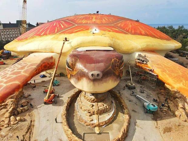 Thêm loạt ảnh về chú rùa khổng lồ đang gây náo loạn Phú Quốc-3