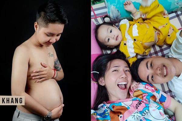 Người đàn ông sinh con và vợ chuyển giới sắp sinh thêm em bé?-1