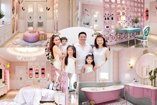 Cận phòng ngủ xịn như khách sạn của 3 con gái Đoàn Di Băng