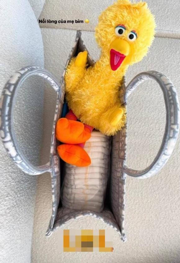 Phạm Hương trưng dụng túi hiệu gần trăm triệu làm túi bỉm sữa-1