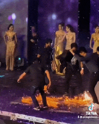 SỐC: Sân khấu hoa hậu cháy, thí sinh quẩy như đốt lửa trại-2