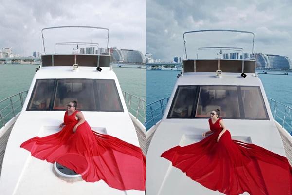 Ngã ngửa nhan sắc thật nam thanh, nữ tú trên du thuyền-1