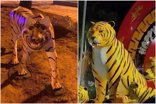 Xôn xao hình ảnh linh vật hổ vàng năm Nhâm Dần gầy nhom