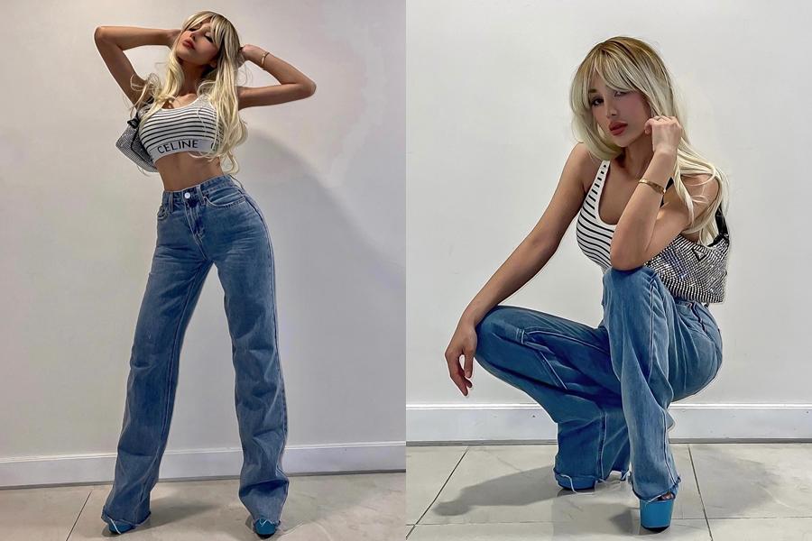 Mở đầu tin sao Việt là chia sẻ của Maria Đinh Phương Ánh. Đăng tải hình ảnh biến hóa phong cách, cô hài hước cho biết: "Bụi đời Chợ Lớn".