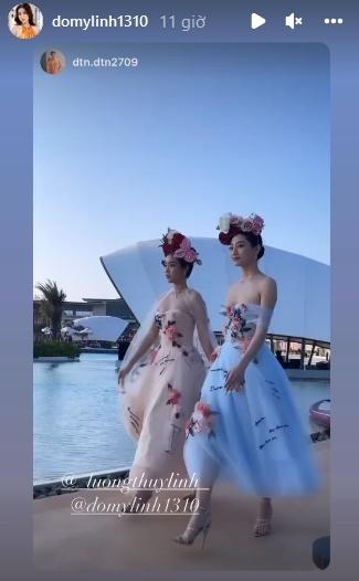 Song Linh catwalk: Đỗ Mỹ Linh đi 2 hàng - Lương Thùy Linh đỉnh chóp-3