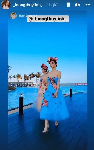 Song Linh catwalk: Đỗ Mỹ Linh đi 2 hàng - Lương Thùy Linh đỉnh chóp-4