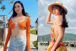 Hoa hậu Lương Thùy Linh nghiện thả rông bất chấp vòng 1 xập xệ