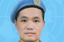 Trung tá quân đội hy sinh khi làm nhiệm vụ gìn giữ hòa bình Liên Hợp Quốc