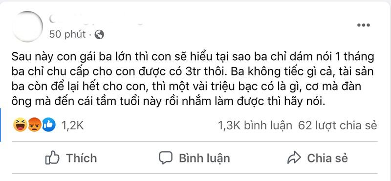 Người chồng ngoại tình với idol TikTok chu cấp cho con 3 triệu/tháng-2