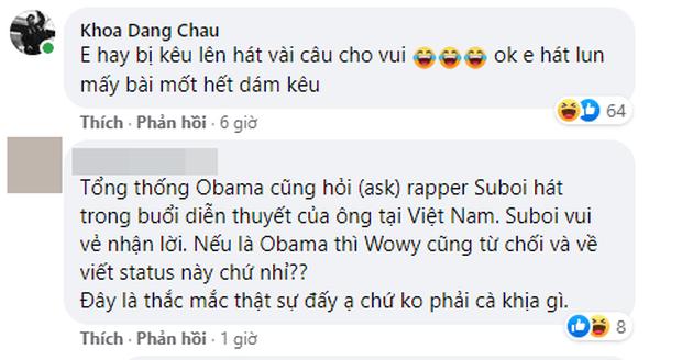 Wowy làm quá vấn đề khi được MC mời rap vài câu cho vui?-3