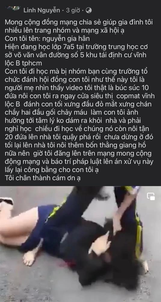 Nữ sinh ở TP.HCM bị đánh hội đồng, phụ huynh kêu cứu-1