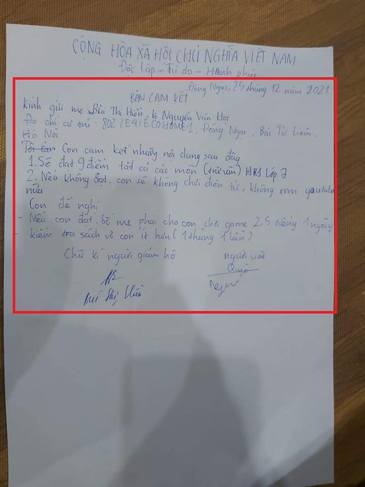 Cậu nhóc lập hẳn cam kết khó nhằn, đề nghị cuối lộ rõ tâm cơ-1