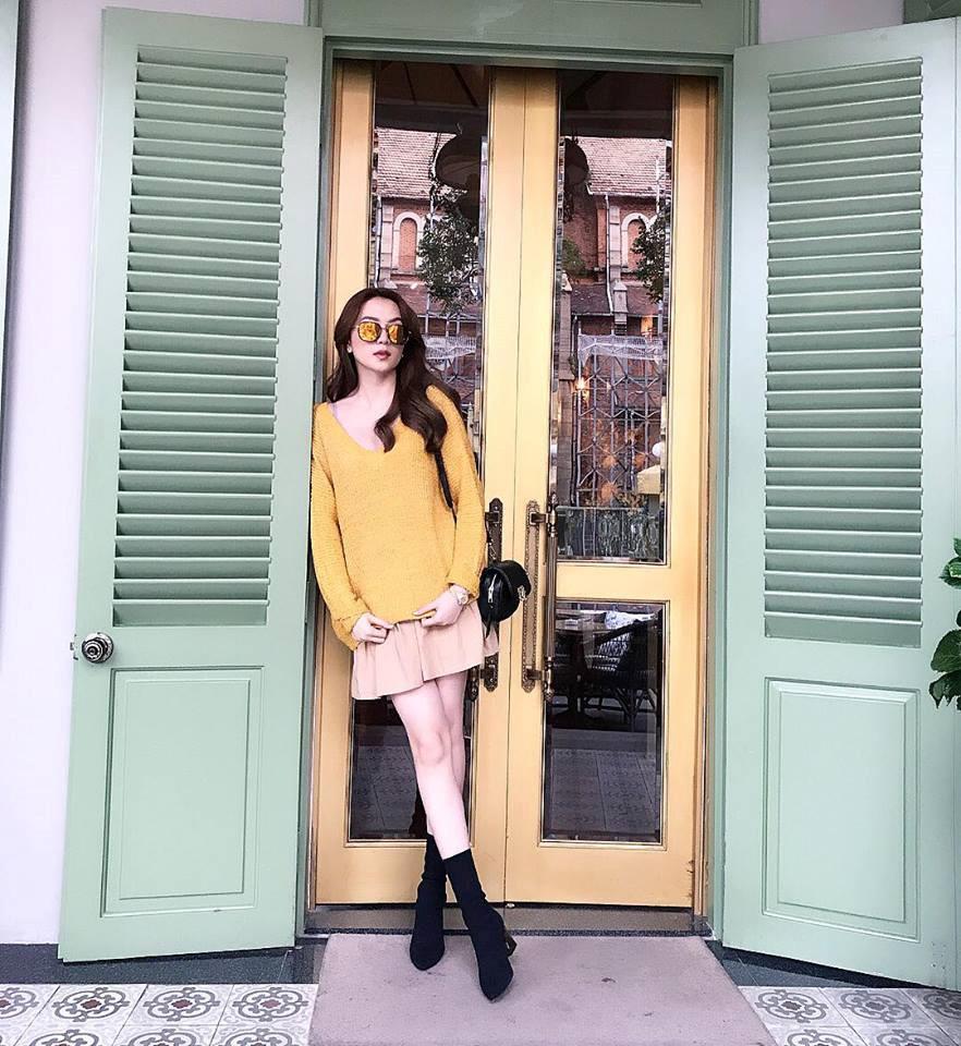 Team áo len dáng dài học ngay lối mix đồ xịn mịn từ Hiền Hồ, Kỳ Duyên-10