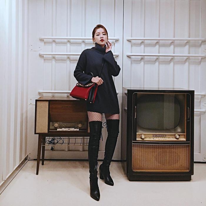 Team áo len dáng dài học ngay lối mix đồ xịn mịn từ Hiền Hồ, Kỳ Duyên-8