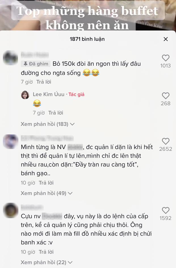 Nhà hàng buffet đình đám bị tố chủ không cho đem thịt lên nhiều-2