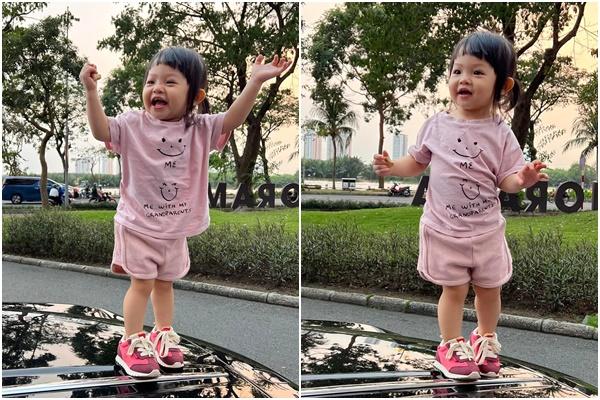 Đàm Thu Trang chở con ra phố bằng xe độc, xưng hô lạ lùng-11
