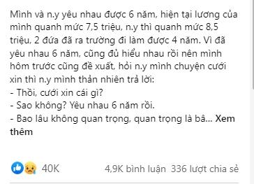 Cô gái chỉ cưới khi lương 2 đứa 30 triệu, dân mạng ủng hộ rần rần-1