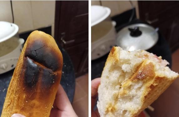 Mua bánh mì thịt sống nổi tiếng, nhận hàng là cục đá cháy đen-1