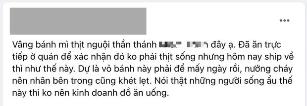 Mua bánh mì thịt sống nổi tiếng, nhận hàng là cục đá cháy đen-2