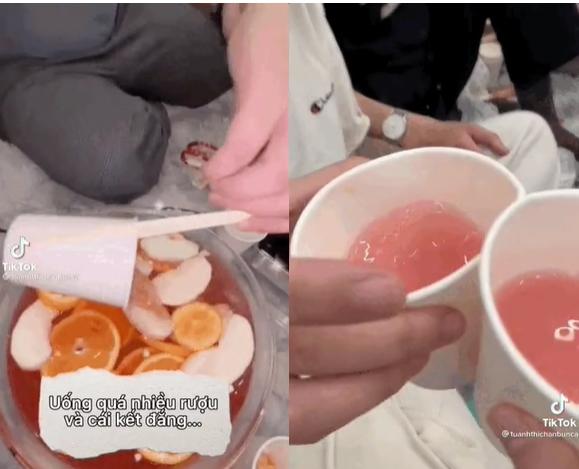 Một cô gái vừa nhập viện vì ngộ độc rượu trộn trái cây-1