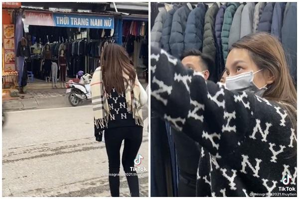 Rét tê tái, Thùy Tiên quất ngay áo phao giá rẻ ở chợ gây hài-1