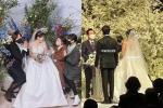 Park Shin Hye diện váy cưới bồng xòe che bụng bầu trong hôn lễ