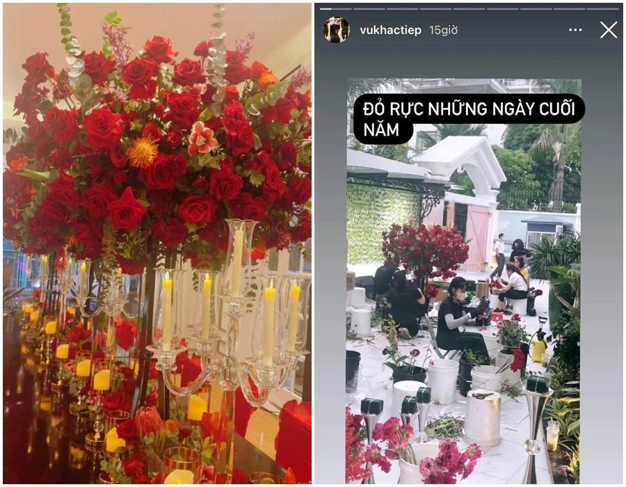 Tất niên xa xỉ: Vũ Khắc Tiệp mua hoa 300 triệu, Lệ Quyên kè kè bồ trẻ-4