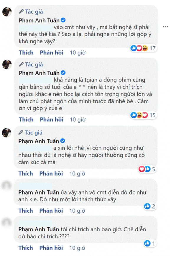 Nam chính Phố Trong Làng cãi cùn, block người chê mình diễn dở-5