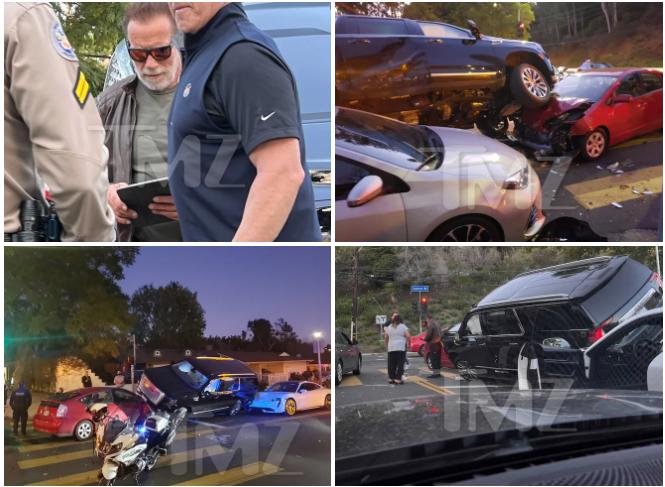 Arnold Schwarzenegger bị tai nạn giao thông-1