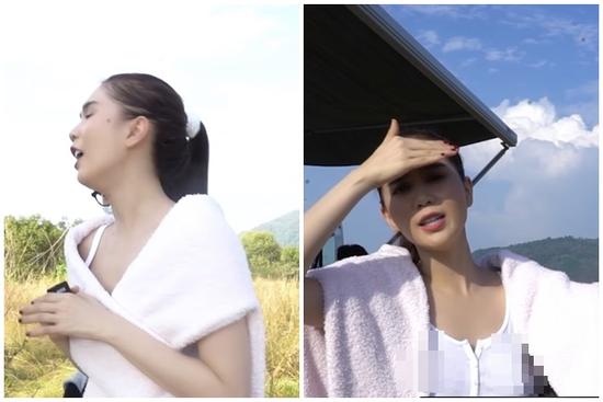 Ngọc Trinh thả rông lộ điểm nhạy cảm trong clip du hí 'camping'