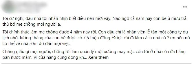 Trò thâm hiểm của con dâu sau cốc trà hoa cúc biếu bố mẹ chồng-1