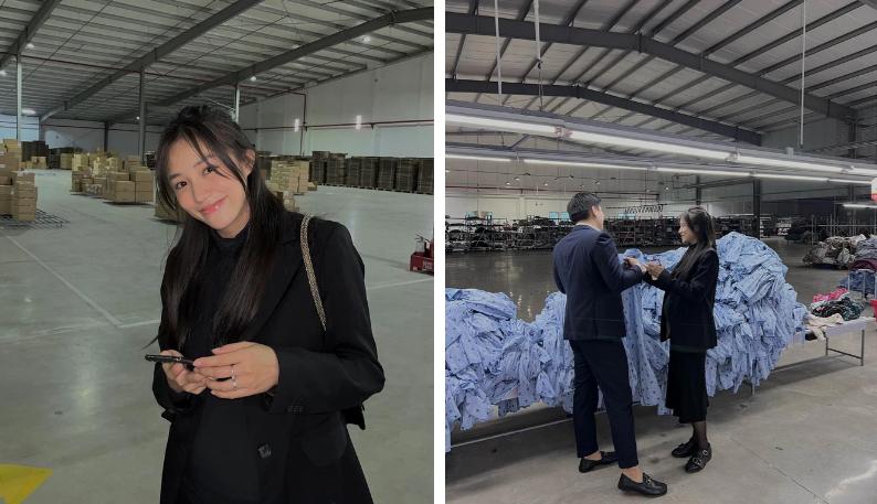 Bầu vượt mặt, Salim vẫn đích thân thị sát công ty cùng chồng-2