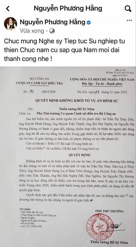 Không có căn cứ xử lý hình sự bà Nguyễn Phương Hằng-2