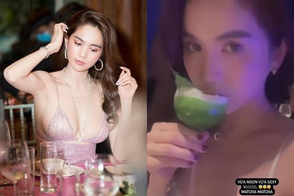 Ngọc Trinh uống rượu ừng ực, nát bét giữa đám bạn-10